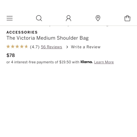 Womens Shoulder Bag, The Victoria Medium Shoulder Bag, by Victoria Secret, NWT - Picture 2 of 12